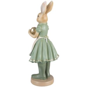 Clayre & Eef 6PR3569 Decoration Rabbit 17x15x40 cm Green