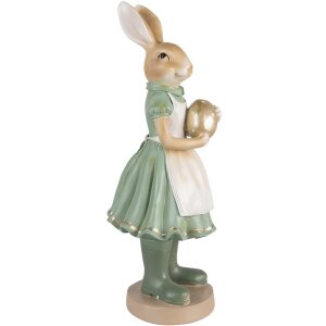 Clayre & Eef 6PR3569 Decoration Rabbit 17x15x40 cm Green