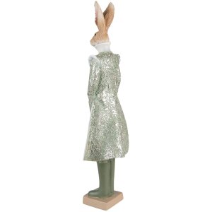 Clayre & Eef 6PR3589 Decoration Rabbit 14x10x44 cm Green