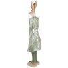 Clayre & Eef 6PR3589 Decoration Rabbit 14x10x44 cm Green