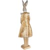 Clayre & Eef 6PR3595 Decoration Rabbit 14x10x44 cm Gold Coloured