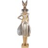 Clayre & Eef 6PR3596 Decoration Rabbit 14x10x44 cm Gold Coloured