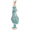 Clayre & Eef 6PR3605 Decoration Rabbit 14x10x44 cm Turquoise