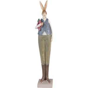 Clayre & Eef 6PR3609 Decoration Rabbit 6x5x36 cm Blue...