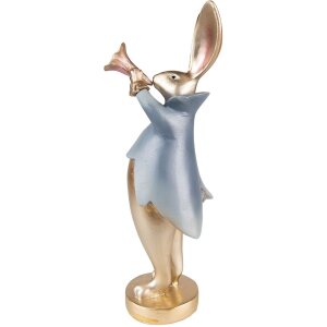 Clayre & Eef 6PR3627 Decoration Rabbit 9x8x26 cm Gold...