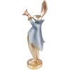 Clayre & Eef 6PR3627 Decoration Rabbit 9x8x26 cm Gold Coloured