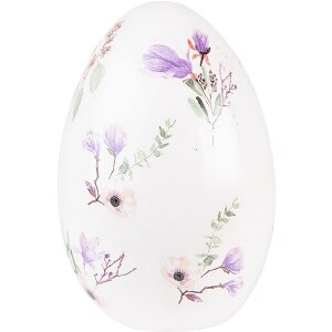 Clayre & Eef 6PR3629 Decoration Egg 11x11x17 cm White...