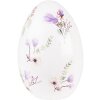 Clayre & Eef 6PR3629 Decoration Egg 11x11x17 cm White - Purple