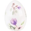 Clayre & Eef 6PR3630 Decoration Egg 7x7x10 cm White - Purple