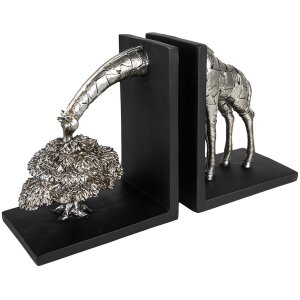 Clayre & Eef 6PR3635 Bookend (2 pieces) Giraffe...