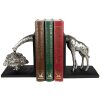 Clayre & Eef 6PR3635 Bookend (2 pieces) Giraffe 30x10x18 cm Silver-coloured