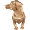 Clayre & Eef 6PR3637 Kitchen Roll Holder Dog 46x15x21 cm Gold-coloured - Black