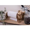 Clayre & Eef 6PR3637 Kitchen Roll Holder Dog 46x15x21 cm Gold-coloured - Black