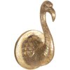 Clayre & Eef 6PR3725 Wall Decoration Bird 9x10x16 cm Gold Coloured