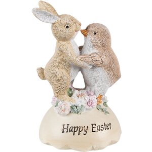 Clayre & Eef 6PR3826 Decoration Rabbit and Chick...