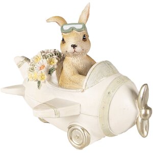 Clayre & Eef 6PR3838 Decoration Rabbit 15x11x12 cm...