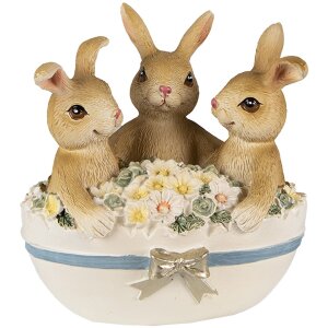 Clayre & Eef 6PR3839 Decoration Rabbit 11x9x12 cm...