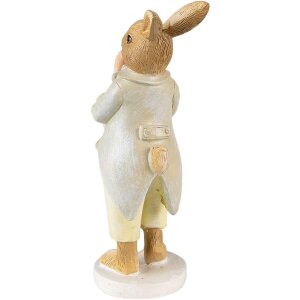 Clayre & Eef 6PR3849 Decoration Rabbit 5x8x16 cm Green - Yellow