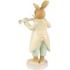 Clayre & Eef 6PR3850 Decoration Rabbit 8x5x16 cm Yellow - Green