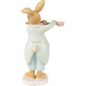 Clayre & Eef 6PR3852 Decoration Rabbit 8x5x16 cm Green - Brown