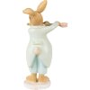 Clayre & Eef 6PR3852 Decoration Rabbit 8x5x16 cm Green - Brown