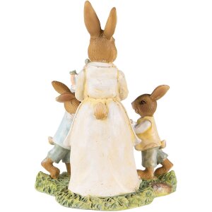 Clayre & Eef 6PR3854 Decoration Rabbit 12x8x15 cm Yellow - Brown