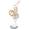 Clayre & Eef 6PR3867 Decoration Rabbit 6x6x15 cm Beige - Brown