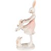 Clayre & Eef 6PR3868 Decoration Rabbit 9x6x22 cm Pink - Beige