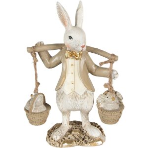 Clayre & Eef 6PR3872 Decoration Rabbit 12x6x17 cm...