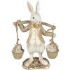 Clayre & Eef 6PR3872 Decoration Rabbit 12x6x17 cm Beige - Brown