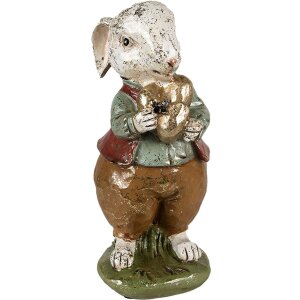 Clayre & Eef 6PR3875 Decoration Rabbit 9x12x22 cm...