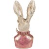 Clayre & Eef 6PR3887 Decoration Rabbit 11x12x24 cm Beige - Pink