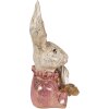 Clayre & Eef 6PR3887 Decoration Rabbit 11x12x24 cm Beige - Pink