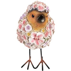 Clayre & Eef 6PR4873 Decoration Bird 11x17x18 cm Pink