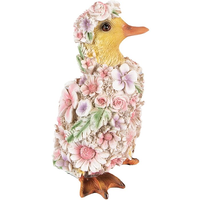 Clayre & Eef 6PR4875 Decoration Duck 10x11x18 cm Pink