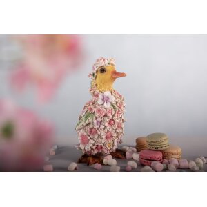 Clayre & Eef 6PR4875 Decoration Duck 10x11x18 cm Pink