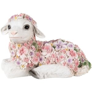 Clayre & Eef 6PR4879 Decoration Sheep 25x13x16 cm Pink