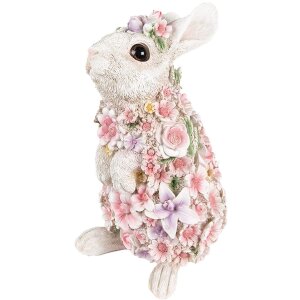 Clayre & Eef 6PR4881 Decoration Rabbit 16x13x25 cm Pink