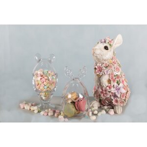 Clayre & Eef 6PR4881 Decoration Rabbit 16x13x25 cm Pink