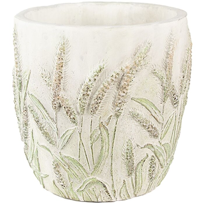 Clayre & Eef 6TE0463S Flowerpot Ø 13x13 cm Green - Beige