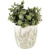 Clayre & Eef 6TE0463S Flowerpot Ø 13x13 cm Green - Beige