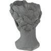 Clayre & Eef 6TE0472 Flowerpot Woman 18x17x25 cm Grey