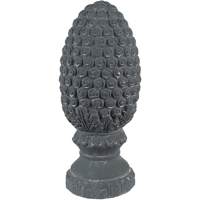 Clayre & Eef 6TE0473M Decoration Pine Cone Ø 13x31 cm Grey