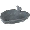 Clayre & Eef 6TE0478 Bird Feeder 26x26x10 cm Grey