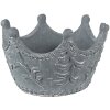 Clayre & Eef 6TE0481M Flowerpot Crown 18x17x12 cm Grey