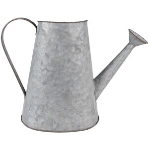 Clayre & Eef 6Y4885 Decoration Watering Can (Set of 2) 40x16x29 - 32x14x24 cm Grey