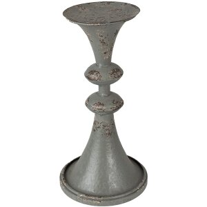 Clayre & Eef 6Y4946 Candlestick Ø 13x26 cm Grey