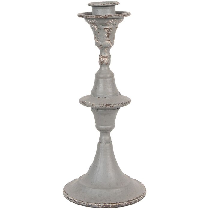 Clayre & Eef 6Y4947 Candlestick Ø 12x26 cm Grey