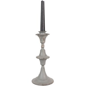 Clayre & Eef 6Y4947 Candlestick Ø 12x26 cm Grey