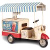 Clayre & Eef 6Y4952 Model Beer Trolley Tricycle 30x12x24 cm Blue - Beige